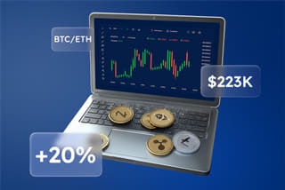 Darstellung der Technologie eines KI-automatisierten Trading-Systems auf Wertmehrkeit